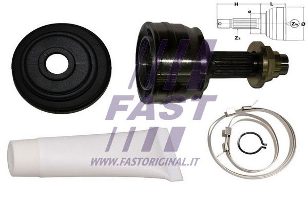 Gelenksatz, Antriebswelle radseitig Fast FT25004K von FAST