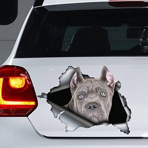 FASTLATE 2pcs Grauer Hundehund Aufkleber, Hundauto -Aufkleber, Hund Magnet Laptop Koffer Truck Accessoires Auto Aufkleber Aufkleber Aufkleber Aufkleber Aufkleber Aufkleber Für Frauen von FASTLATE