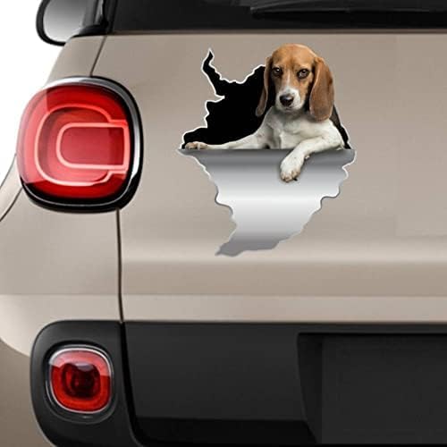 FASTLATE 2pcs Hund Aufkleber Auto Dekor Auto Aufkleber Beagle Aufkleber Beagle Decal Beagle Fenster Aufkleber Beagle Dekor Auto Aufkleber Beagle Dekoration Aufkleber Aufkleber von FASTLATE