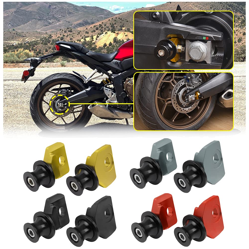 Motorrad Aluminium Hinterrad Gabel Achse Slider Schwinge Spulen Ständer Pick Up für H.onda CB650R CBR650R CB650F CBR650F CB CBR 650R 650F 2014 2015 2016 2017 2018 2019 2020 2021 2022 2023 (Schwarzes) von FATExpress