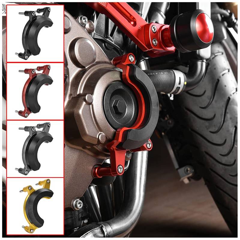 Motorrad rechte Seite Rahmenschieber Motorschutzgehäuse Statorabdeckung Absturzschutz für H.onda CB650R CBR650R CB 650 R CBR 650 R 2019-2023 CB650F CBR650F CB 650 F CBR 650 F 2014-2019 (Rot) von FATExpress