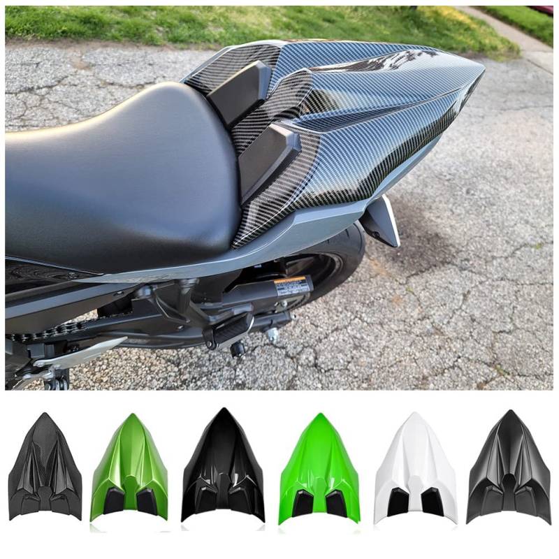 FATExpress Sitzabdeckung Motorradzubehör Harte ABS Sozius Sozius Sozius Heckteil Verkleidung Abdeckung für Ninja 650 Z650 2017 2018 2019 2020 Ninja-650 Ninja650 Ninja Z 650 (Matt-schwarz) von FATExpress