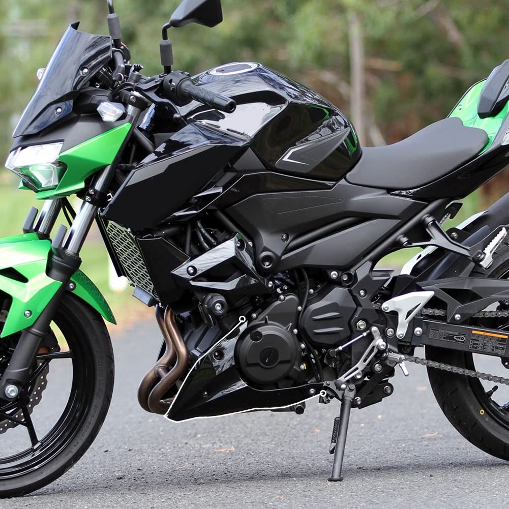 Motorrad ABS Belly Pan Bellypan Unterer Motorschutz Spoiler Verkleidung Verkleidung für Ka.wasaki Z 400 Z400 Zubehör Teile 2018 2019 2020 2021 2022 2023 (Grün) von FATExpress