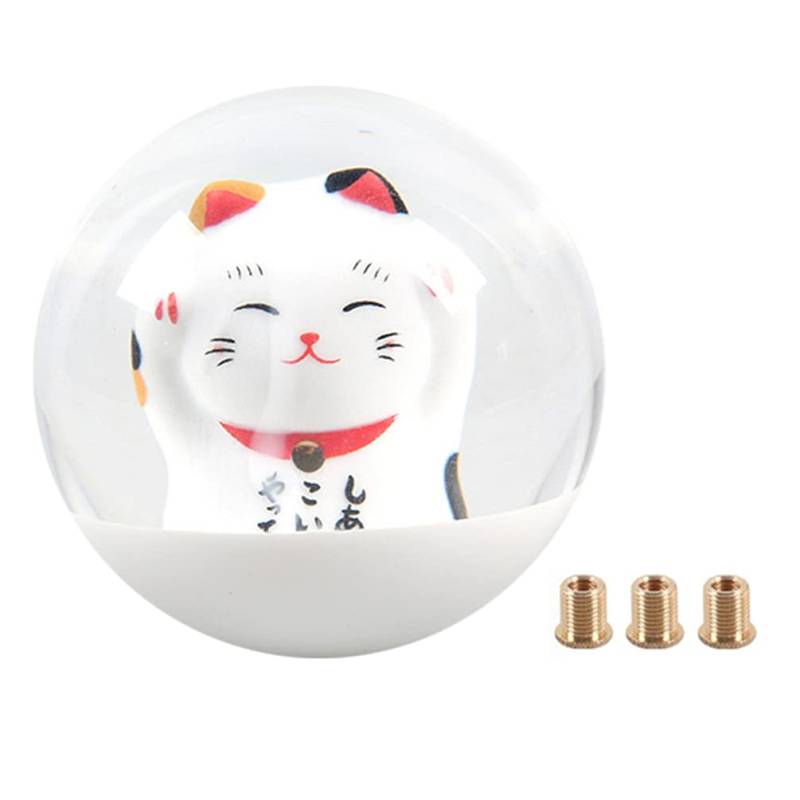 FAVOMOTO 1 Satz Kopf des Schalthebels Katze Auto Dekorationen Katze Knob Schaltknauf Handgesteuertes Auto Adapter Griffe Abdeckung Cartoon Knob Fräulein Universal- Knopfabdeckung Kupfer von FAVOMOTO