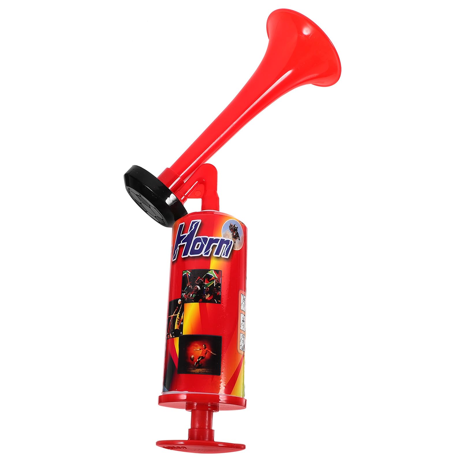 FAVOMOTO Tröte Signalhorn Airhorn Air Horn Druckluftfanfar Fanfare Druckluft Drucklufthorn Megaphone Megaphon Air Horn, Handheld Luftdruck Fanfare Pumpe, Metall Klassische Air Horns Fahrrad von FAVOMOTO