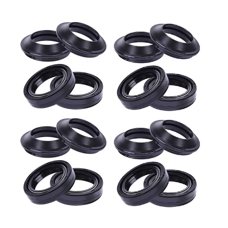 33x46x11 33 46 Gabel öl dichtung Staub Abdeckung for Su-zu GN250 GN 250F GN 250 1982-1998 GSX250 GSX 250E GSX 250(8xOil seal 8xcover) von FBBBKKML