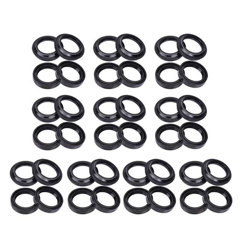 43x54x11 Öldichtungs-Staubschutz for Su-zuk GSXR 600 750 GSXR 1000 1100 GSX-R600 GSX-R750 GSX-R1000 GSX-R 1000R GSX-R1100 1988-2015(20pcs Oil 20pcs Dust) von FBBBKKML