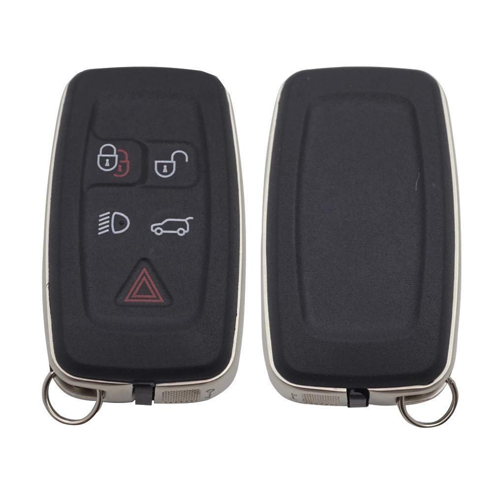 FBFG Für Landrover Discovery 4 Sport Freelander Autoschlüsselgehäuse Smart Remote Fob Cover Case 5 Tasten Keyless Entry Zubehör von FBFG