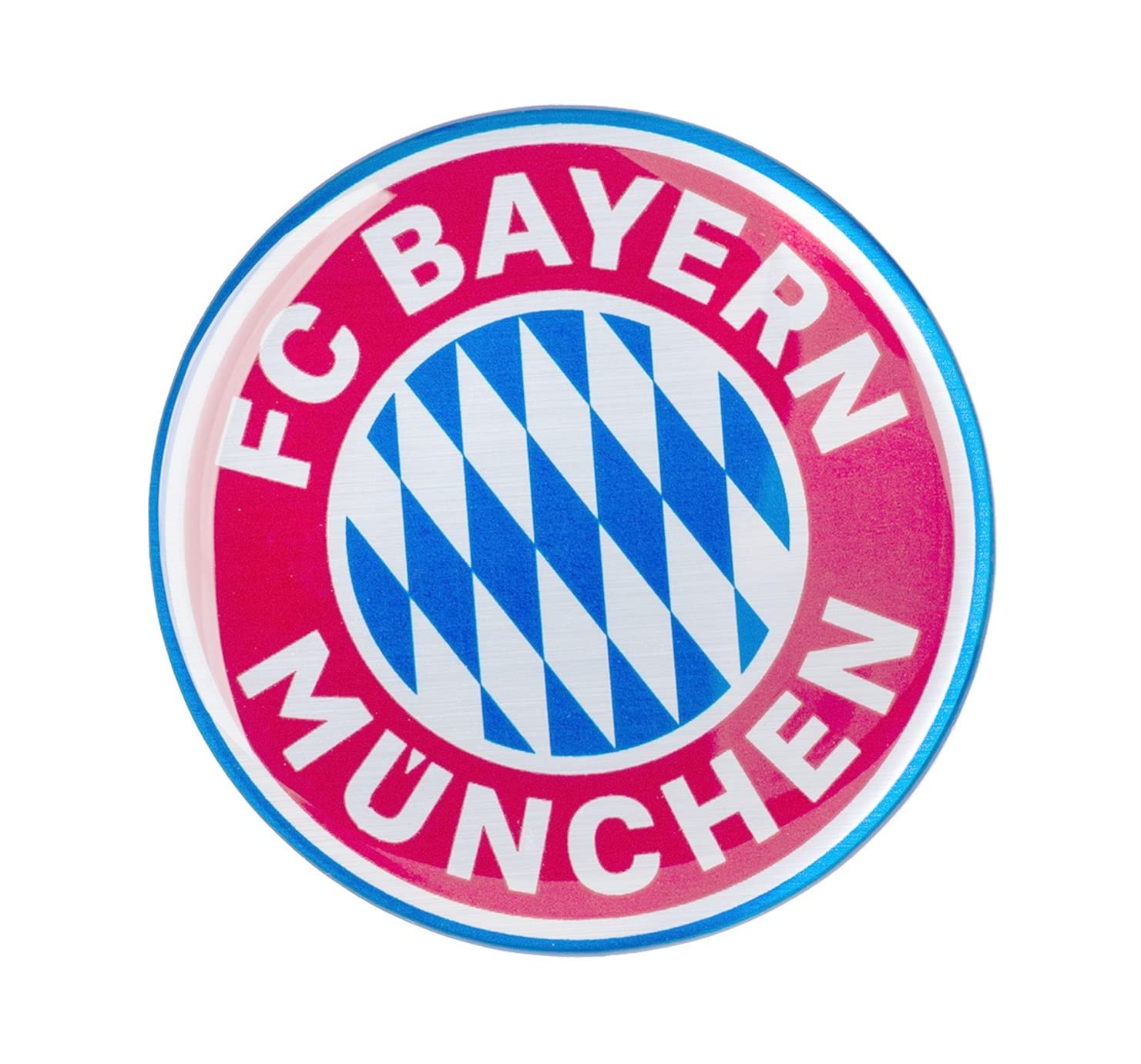 FC Bayern München Autoaufkleber - 3D Logo rot - Sticker Aufkleber - Plus gratis 1 x FCB Autogrammkarte unserer Wahl von FC Bayern München