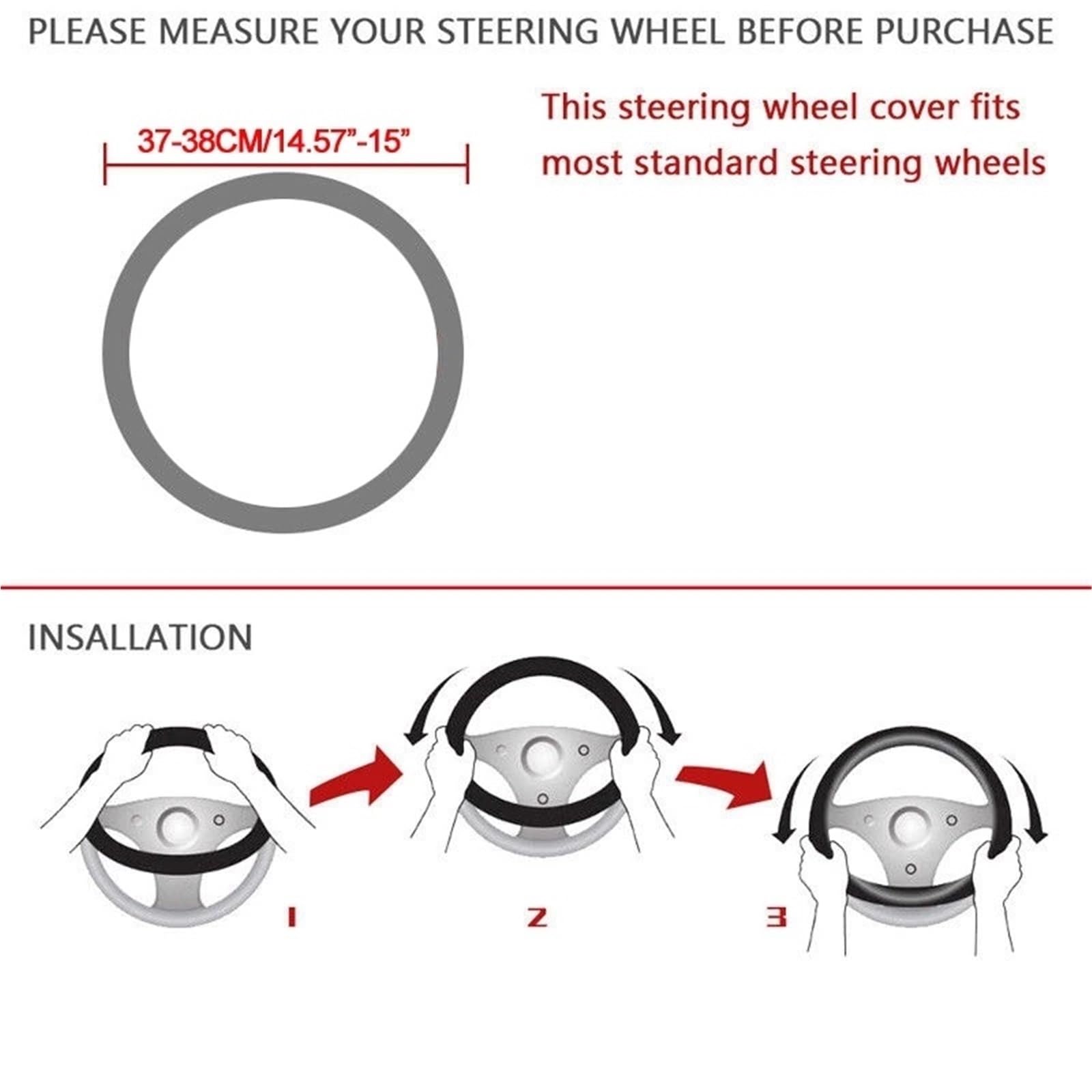 Auto-Lenkradabdeckung Für Nissan Für Qashqai Für Juke Für Primera Für Versa Für Almera Für Terrano Für Kicks Für März Auto Lenkrad Abdeckung 38 cm Leder Lenkradabdeckung(D) von FCAPCBMUKW