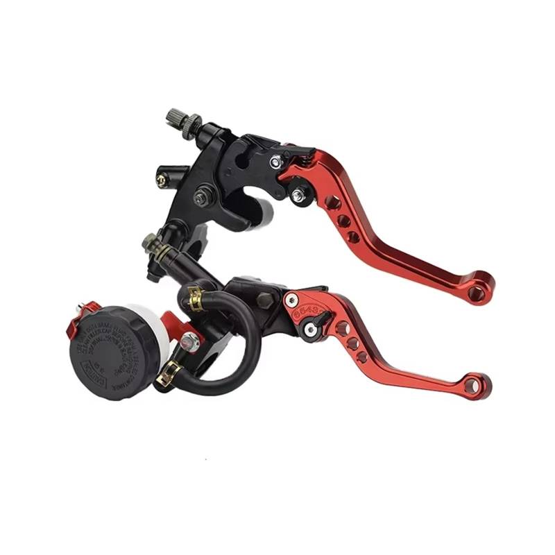 FCAPCBMUKW Kupplungsarmatur Für Gsxr 600 Für Gsxr 1000 K7 Motorrad Bremshebel Modifikation Vorne Hauptzylinder Kupplung Hydraulische Bremsen CNC Kupplungen Hebel Kupplungshebel(Red) von FCAPCBMUKW