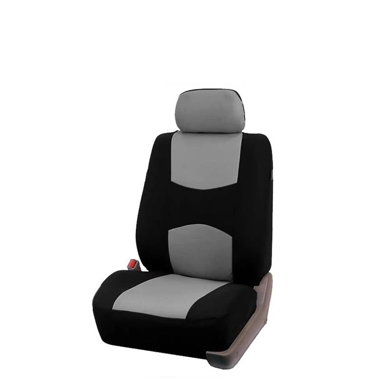 FCAPCBMUKW Sitzbezug Auto Atmungsaktive Und Verschleißfeste Autositzbezüge, Kompatibles Innenzubehör Für Autos Mit 1/2/5/7 Sitzplätzen Autositzbezug(1 seat-Gray) von FCAPCBMUKW