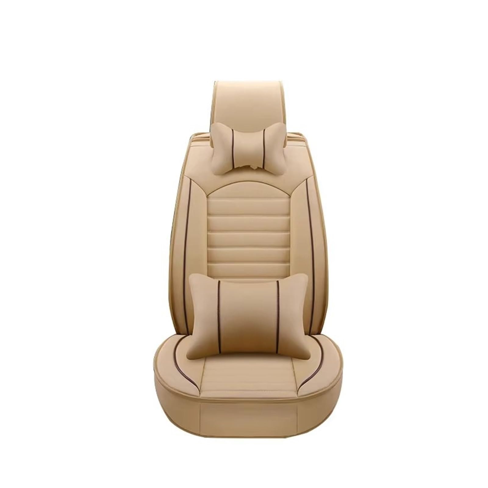 FCAPCBMUKW Sitzbezug Auto Autositzbezüge Für Toyota Alle Modelle, Kratzfester Und Staubdichter Autositzschutz Für Den Innenraum Autositzbezug(1 beige Front D) von FCAPCBMUKW