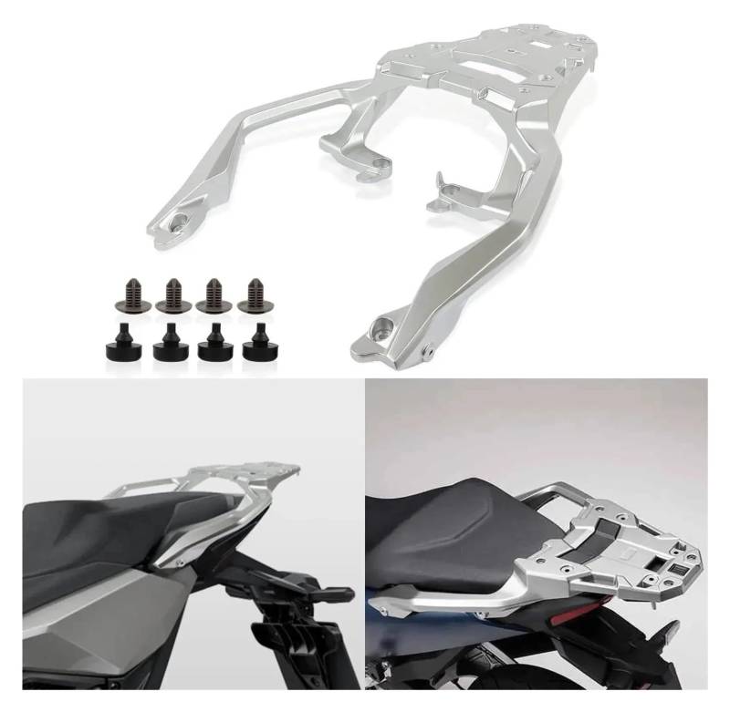 Motorrad Solositz Hintere Gepäck Unterstützung Für Forza 750 NC 750 XADV 750 2021-2024 Lagerung Rack Motorrad Hinten Gepäck Rack Top Box Halterung Schwanz Rack Hinten Rack von FCEFBGBHJ