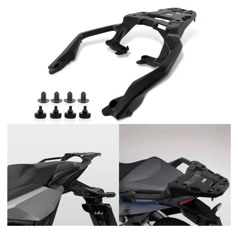 Motorrad Solositz Hintere Gepäck Unterstützung Für Forza 750 NC 750 XADV 750 2021-2024 Motorrad Hinten Schwanz Rack Gepäck Box Halterung Hinten Sitz Gepäck Rack Unterstützung(Style 1) von FCEFBGBHJ