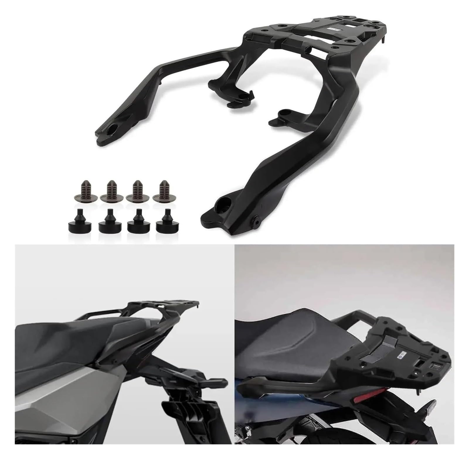 Motorrad Solositz Hintere Gepäck Unterstützung Für Forza 750 NC 750 XADV 750 2021-2024 Motorrad Zubehör Hinten Gepäck Rack Erweiterte Gepäck Rack Halterung Regal(Style 1) von FCEFBGBHJ