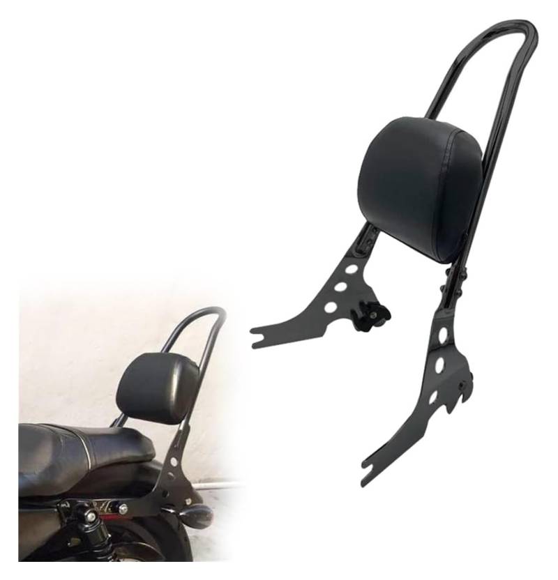 Motorrad Solositz Hintere Gepäck Unterstützung Für H&Arley 1200 Nightster XL1200N 2009 2010 2011 2012 Motorrad Abnehmbare Sissy Bar Beifahrer-Rückenlehnendekoration von FCEFBGBHJ