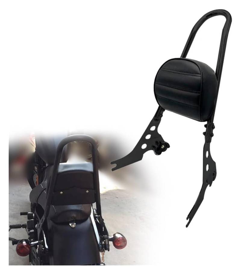 Motorrad Solositz Hintere Gepäck Unterstützung Für H&Arley Iron 883 XL883N 2009–2022 Motorrad-Detachables Sissy Bar Beifahrer-Rückenlehnendekoration(Black a) von FCEFBGBHJ