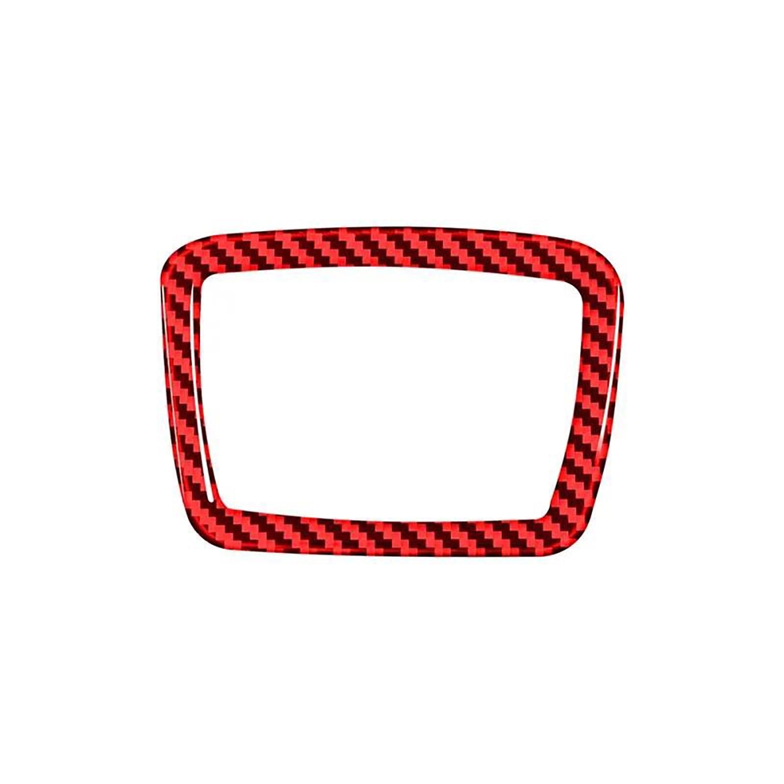 Für 5 Serie Für F10 Für F18 2011-2017 Zubehör Carbon Fiber Innen Auto Co-Pilot Lagerung Box Schalter Trim Abdeckung Rahmen Aufkleber(Rood) von FCVDUBZN