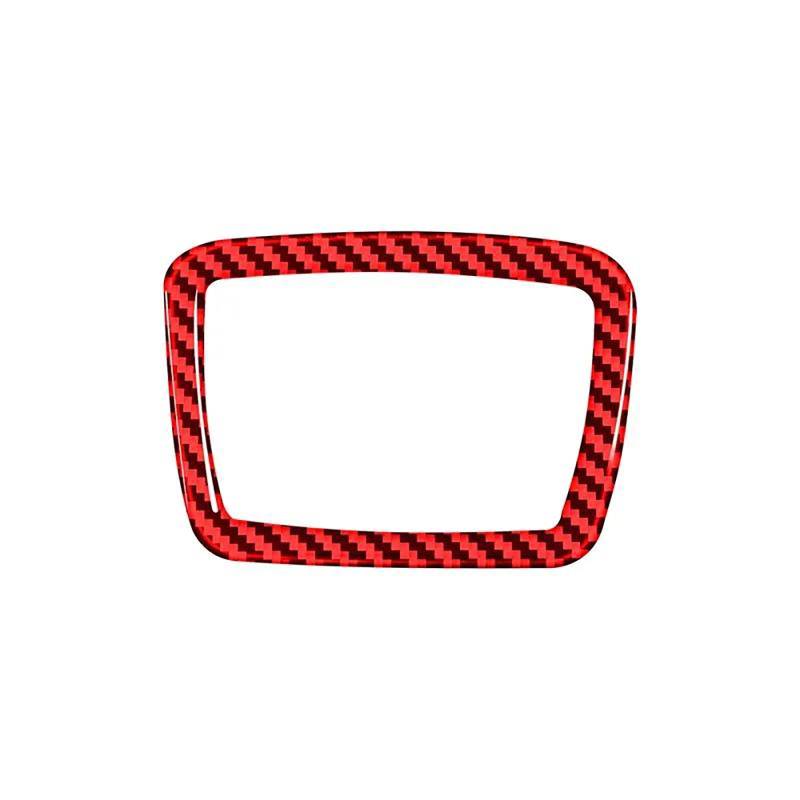 Für 5 Serie Für F10 Für F18 2011-2017 Zubehör Carbon Fiber Innen Auto Co-Pilot Lagerung Box Schalter Trim Abdeckung Rahmen Aufkleber(Rood) von FCVDUBZN