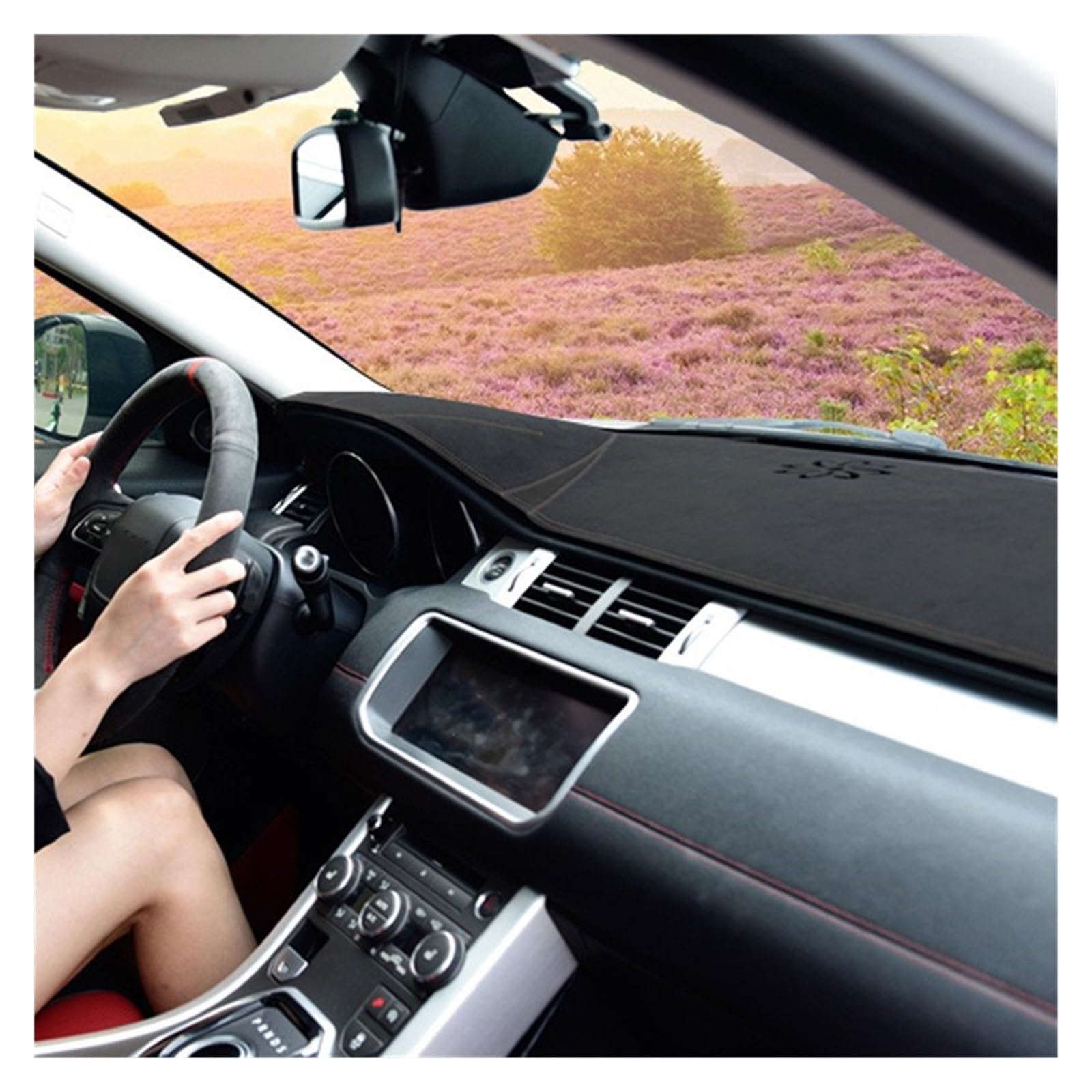 Für Jaguar XF 2008-2015 Links Fahren Leder Sonnenschutz Matte Auto Dashmat Armaturenbrett Schutz Pad Abdeckung Dash von FCVDUBZN