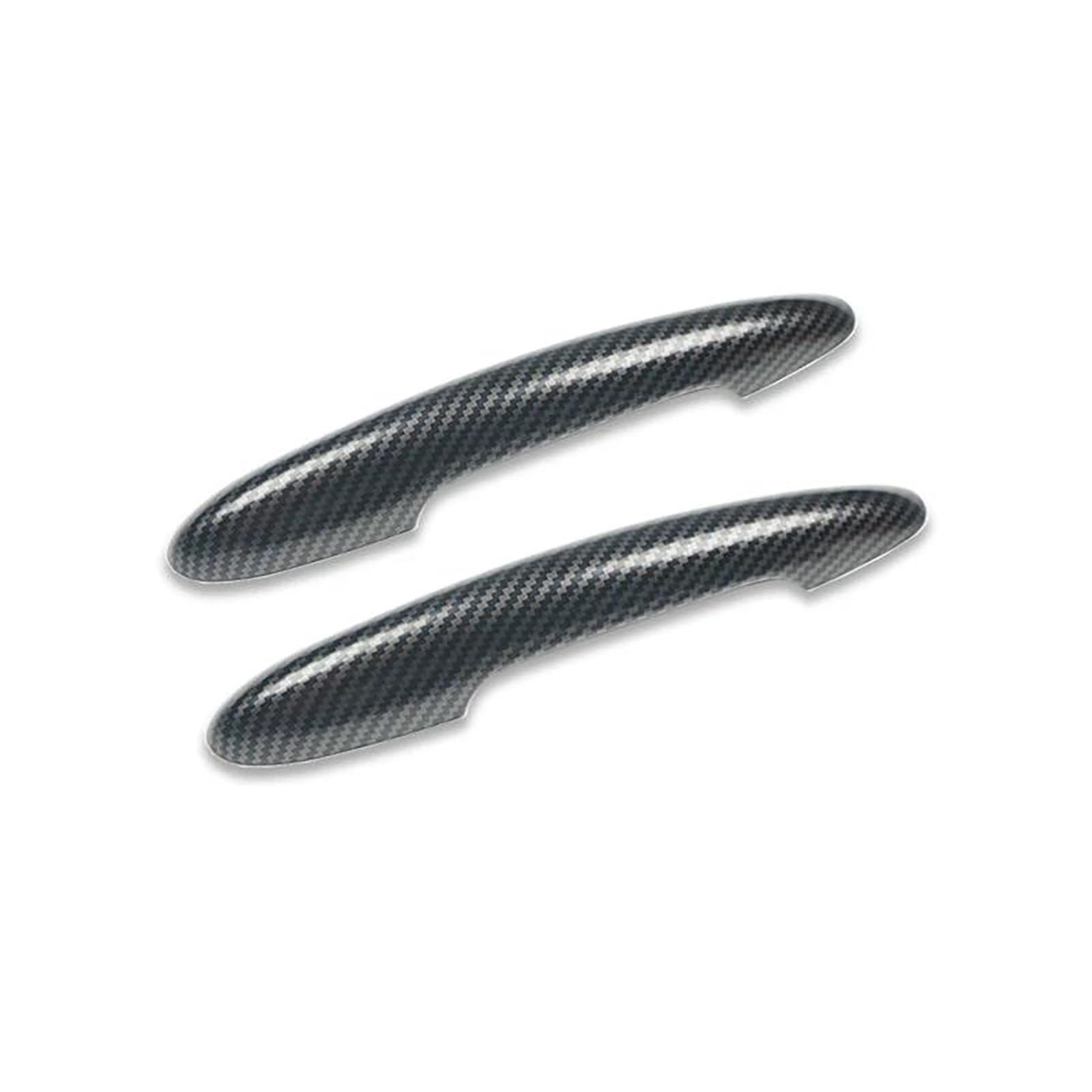 Für Mini Cooper S Jcw F56 F57 Jack 2PCS Im Set Türgriff Abdeckung Aufkleber Trim Auto-Styling Außen Teile Zubehör(Carbon Pattern) von FCVDUBZN