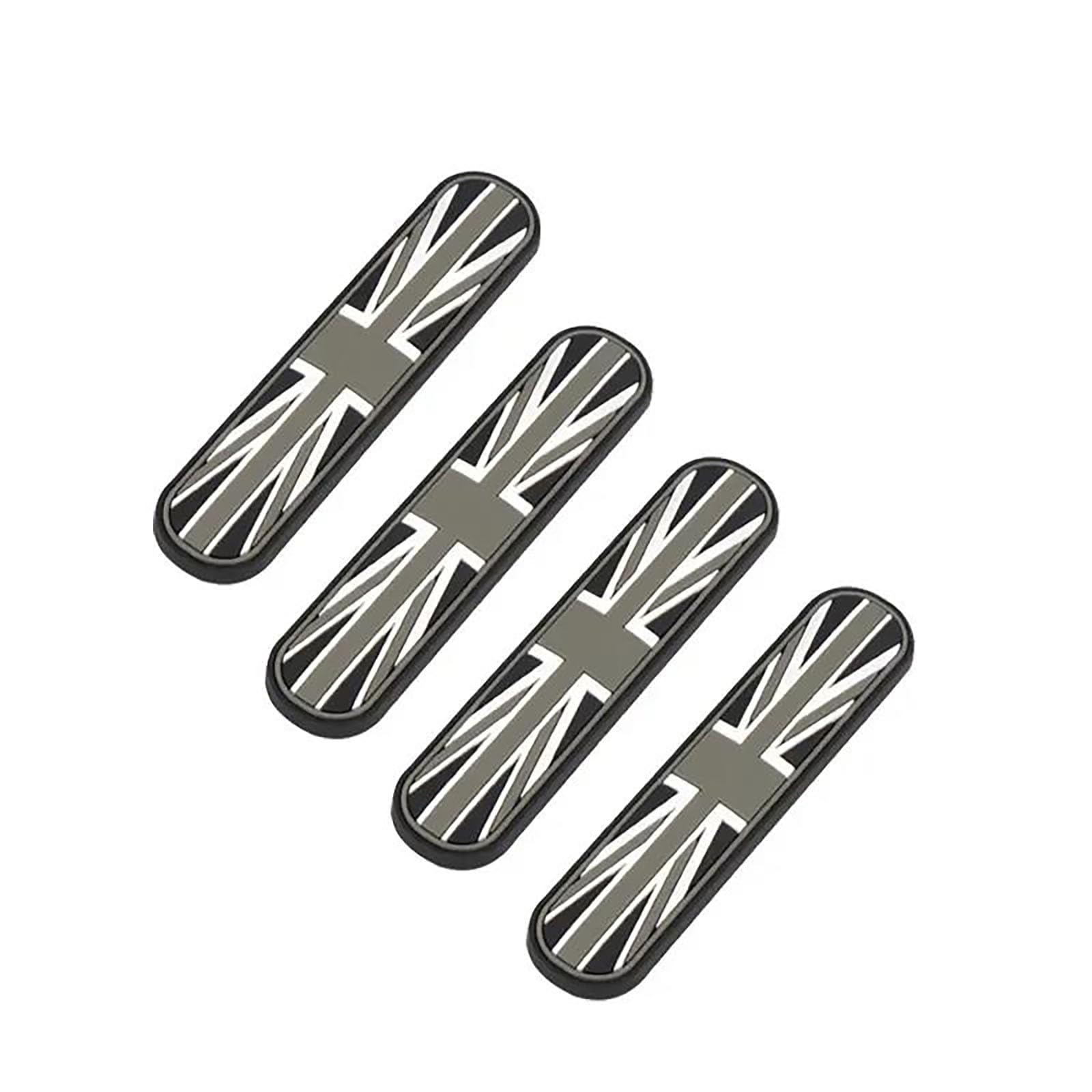 Für Mini Für Cooper F54 F55 F56 F60 R50 R55 R56 R60 Auto Tür Schutz Stoßstange Schutz Anti-kollision Streifen Aufkleber Auto Zubehör(Gray Jack 4Pcs) von FCVDUBZN