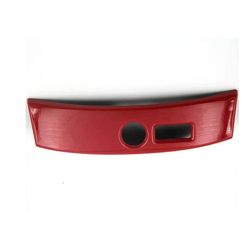 Für Mini Für Cooper F54 Für Clubman Auto Zubehör Styling ABS Geschützte Zündung Gerät USB Panel Shell Cover Fall Gehäuse Dekoration(Rood) von FCVDUBZN