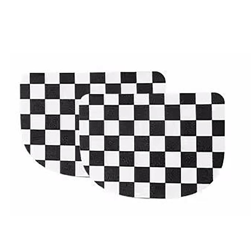 Für Mini Für Cooper Für Jcw R56 R55 R57 2 Stücke Hinten Sitz Griff Leder StickerClubman Auto Innen Aufkleber Aufkleber Abdeckung(Checker) von FCVDUBZN