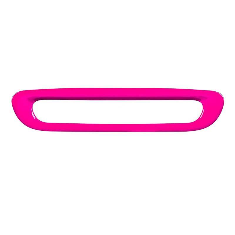 Für Mini Für Cooper R56 R57 R58 R59 2012 2011 2010 2009 2008 2007 Heckstoßstange Nebelscheinwerfer Lampenabdeckung Auto Styling Zubehör Trim(Pink,Type B) von FCVDUBZN