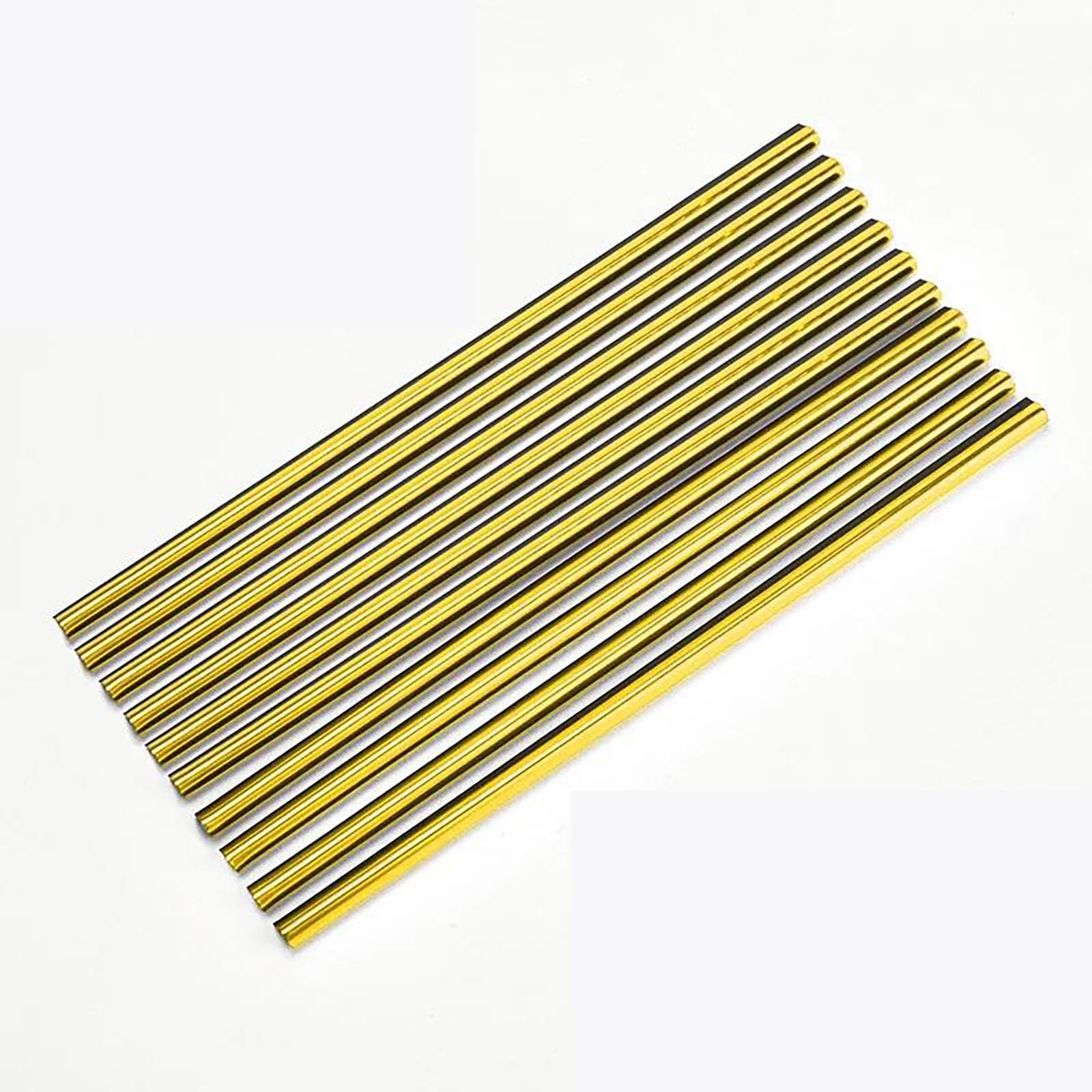 Für Mini for Cooper R56 Zubehör Für Seat Ibiza 6l 10 Stücke Auto Klimaanlage Outlet Molding Trim Dekor Streifen(10PCS Gold) von FCVDUBZN