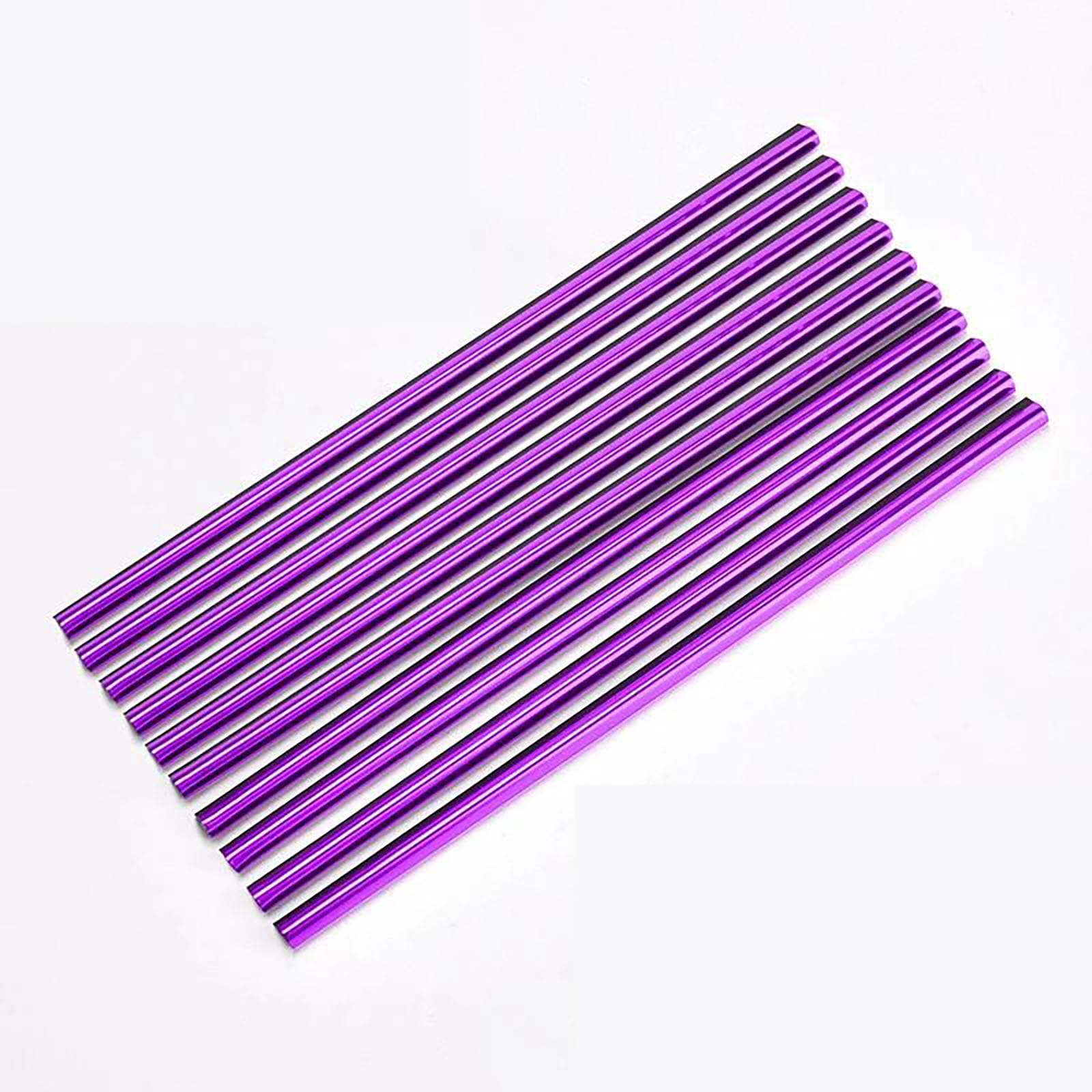 Für Mini for Cooper R56 Zubehör Für Seat Ibiza 6l 10 Stücke Auto Klimaanlage Outlet Molding Trim Dekor Streifen(10PCS Purple) von FCVDUBZN