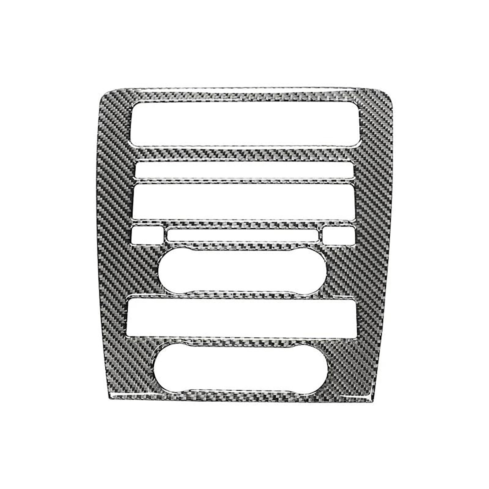Für Mustang 2009–2014 Zubehör, Kohlefaser-Aufkleber, Auto-Innenausstattung, CD, Dekoration, Panel, Rahmen, Verkleidung (schwarz) von FCVDUBZN