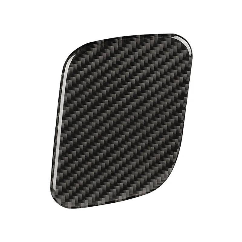 Für Mustang 2015-2021 Carbon Faser Auto Wichtigsten Fahrer Sitz Lagerung Box Panel Schutzhülle Innen Dekoration Aufkleber(Black) von FCVDUBZN