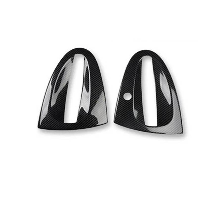 Für Smart 451 Für Fortwo Auto Carbon Dekorative Abdeckung Innen Modifikation ABS Kunststoff Aufkleber Außen Styling Zubehör(Outer Door Bowl 2pcs) von FCVDUBZN