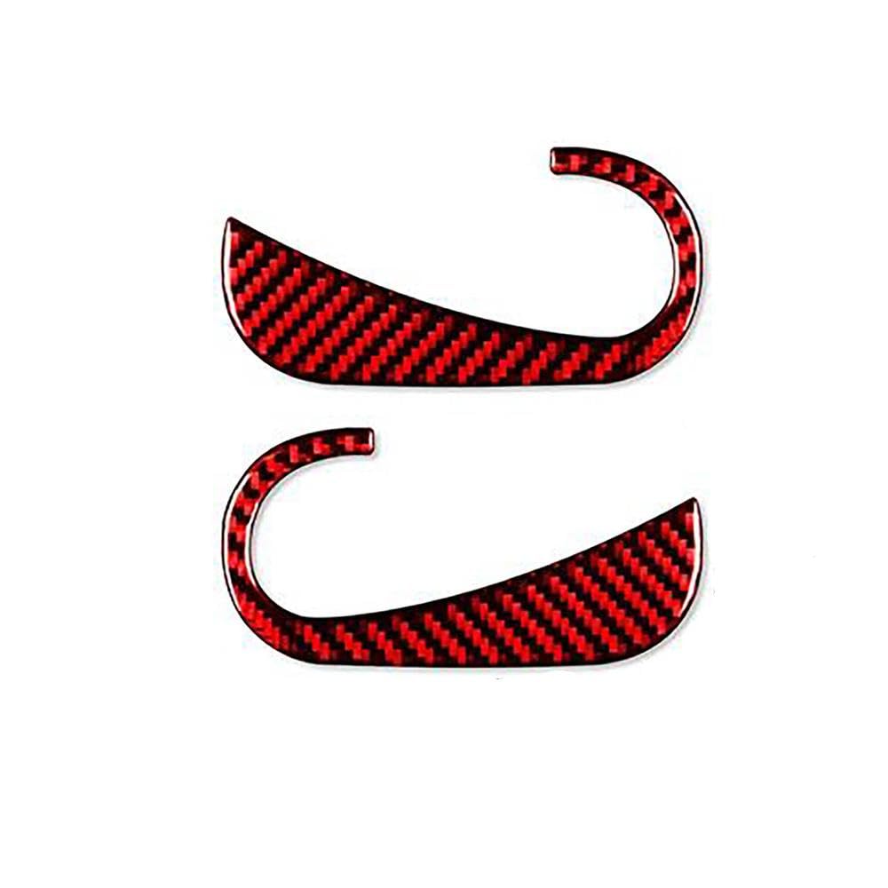 Für Smart 453 Für Fortwo 2016-2021 Carbon Faser Türgriff Armlehne Radio Schalter Logo Sill Trim Abdeckung Dekoration Aufkleber(Door Handle) von FCVDUBZN