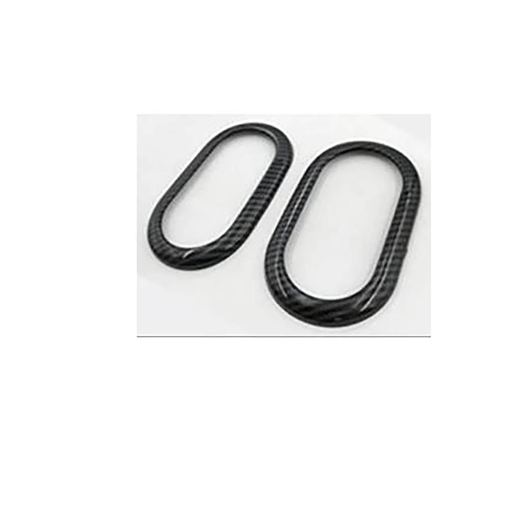 Für Smart Für Fortwo Für Forfour 453 Auto Modifikation Abdeckung Innen Aufkleber Carbon Stil Dekoration Shell Außen Zubehör(Inner Handle Ring 2) von FCVDUBZN