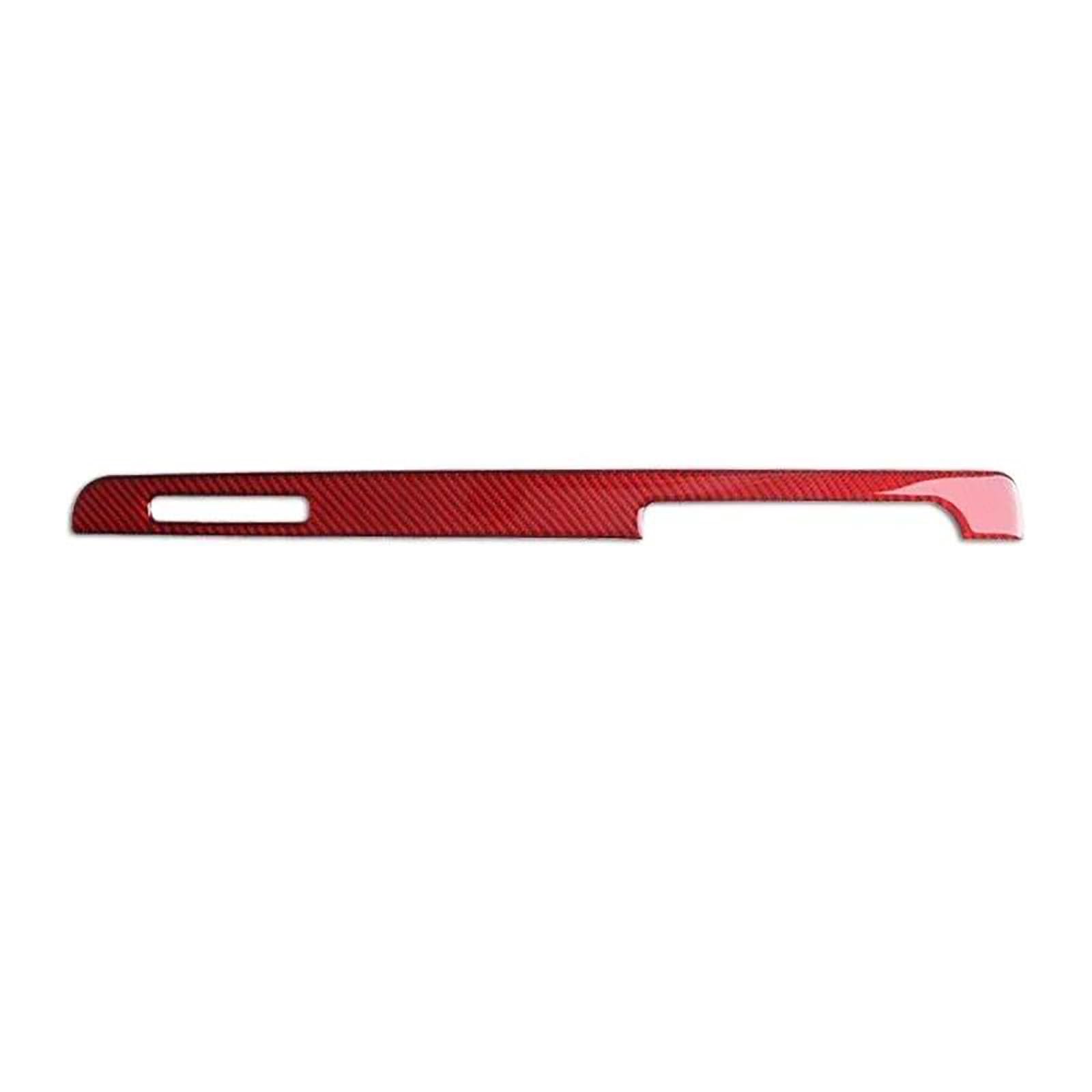 Für Tt 8n 8j Mk123 Ttrs 2008-2014 Co-Pilot Handschuh Lagerung Box Carbon Faser Trim Innen Zubehör Abdeckung Aufkleber(Red RHD) von FCVDUBZN