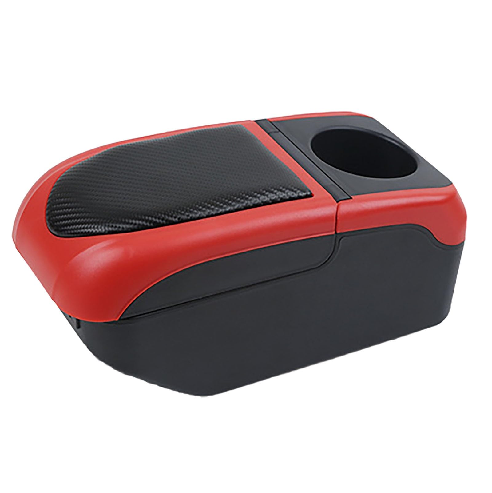 Mittelarmlehnenbox Für Renault Duster Armlehnenbox Aufbewahrungsbox Autozubehör Einfache Installation Mit 6 USB(Black Red) von FCVDUBZN