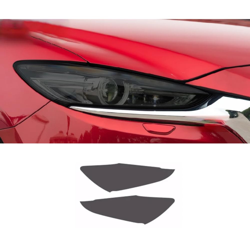 2 Stück, für Mazda 6, für Atenza 2019 2020 Vinylschutz Transparenter TPU-Aufkleber Zubehör Autoscheinwerfer Tönung Schwarze Schutzfolie von FCYADDQ