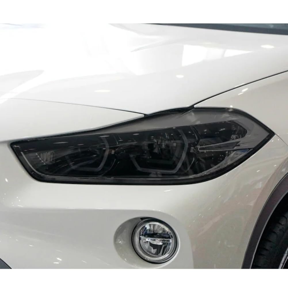 2 Stück Autoscheinwerfer Schutzfolie Scheinwerfer Transparent Schwarz TPU Aufkleber Reparatur, Für BMW X2 F39 2017-Heute Zubehör von FCYADDQ