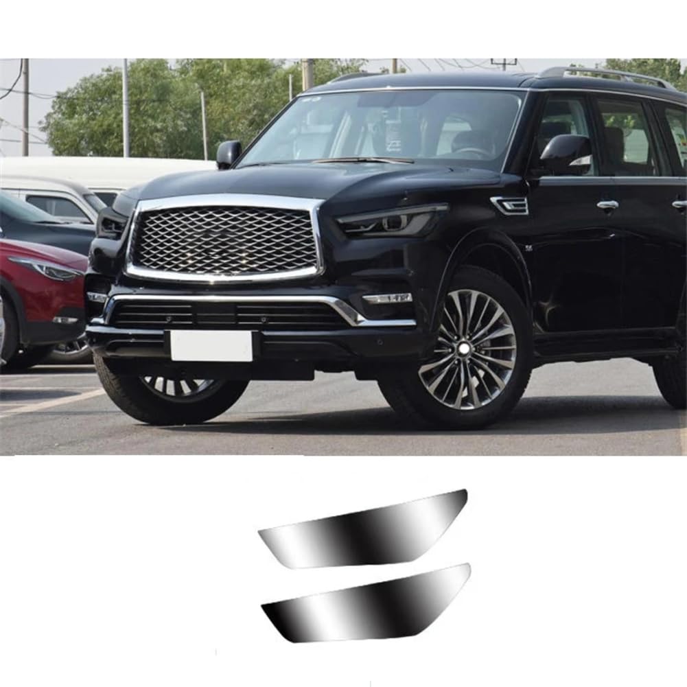 2X Autoscheinwerfer TPU Schutzfolie Rauchschwarz/Transparent Aufkleber Auto Styling Abdeckung, Für Infiniti QX80 2018-2021 Zubehör von FCYADDQ