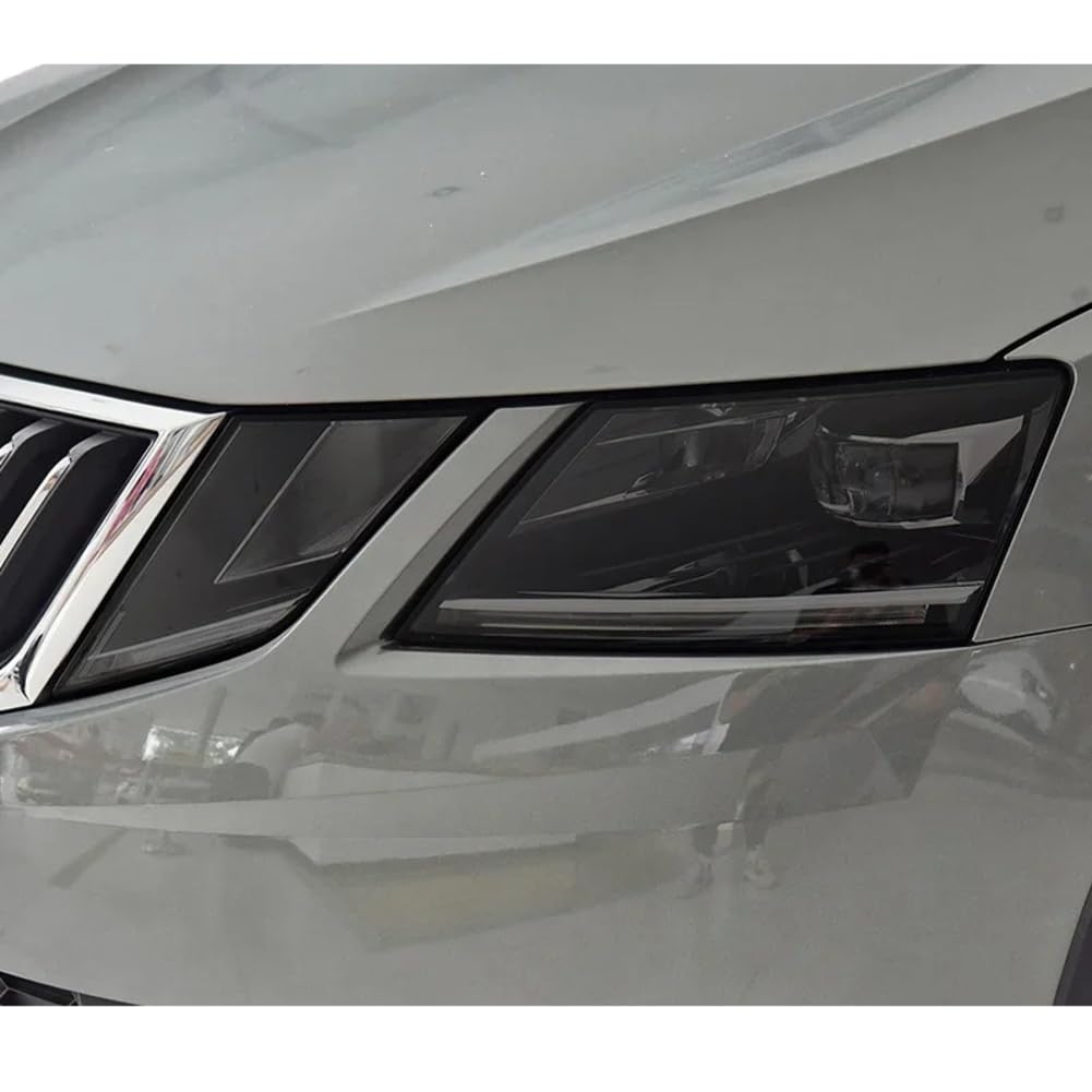 Autoscheinwerfer Schutzfolie Scheinwerfer Restaurierung Transparent Schwarz TPU Aufkleber, Für Skoda, Für Octavia 2017 2018 2019 Zubehör von FCYADDQ