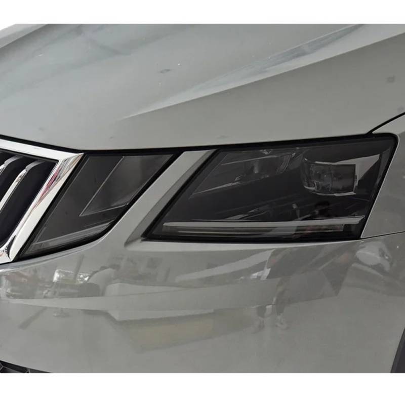 Autoscheinwerfer Schutzfolie Scheinwerfer Restaurierung Transparent Schwarz TPU Aufkleber, Für Skoda, Für Octavia 2017 2018 2019 Zubehör von FCYADDQ