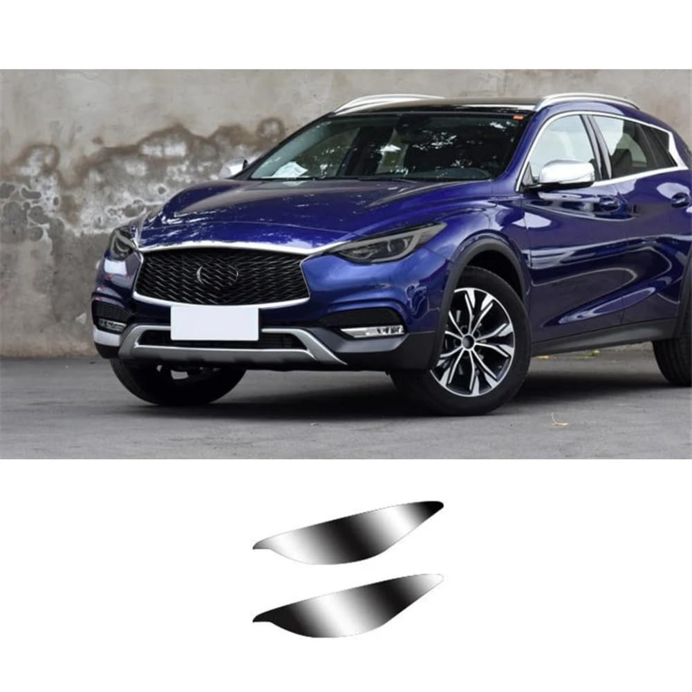 Für Infiniti, für QX30 2017-2021, 2-teiliges TPU-Autoscheinwerfer-Tönungsfolie, Schwarze Schutzfolie, transparenter Aufkleber, Auto-Außen-DIY-Zubehör von FCYADDQ