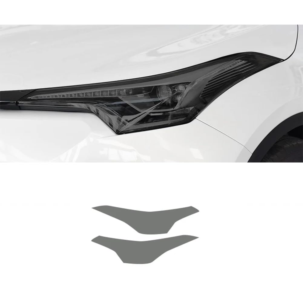 Für Toyota CHR 2018 2019 2020 AX10 Zubehör Front Licht Transparent Smoked Schwarz TPU Aufkleber Auto Scheinwerfer Schutz Film von FCYADDQ