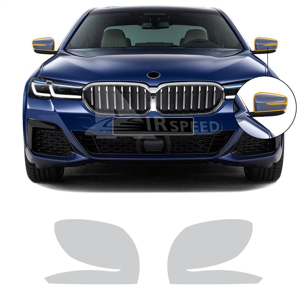 FDAIUN Rückspiegel PPF Lackschutzfolie für BMW 5er G30 M Sport 2021 2022 2023 TPU PPF Folie Schutzfolie Transparent Schutzfolie Zubehör 2Stücks von FDAIUN