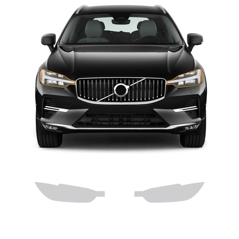 FDAIUN Scheinwerfer PPF Lackschutzfolie für Volvo XC60 Inscription/R Design 2022-2024 TPU PPF Folie Schutzfolie Transparent Schutzfolie Zubehör 2Stücks von FDAIUN