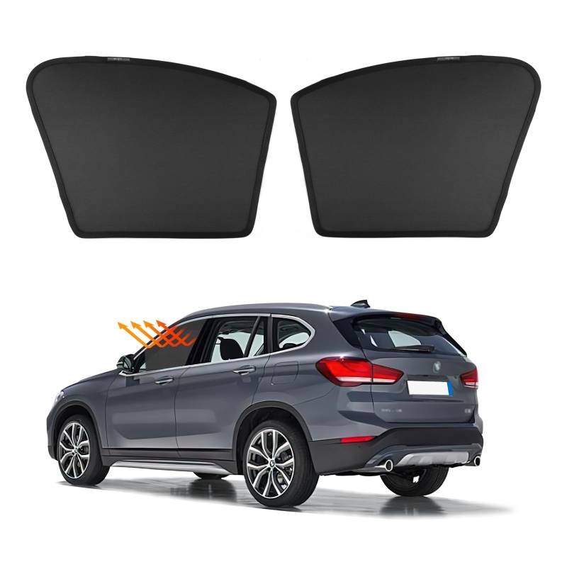 FDAIUN für BMW x1/ix1 u11 2022 2023 2024 Sonnenschutz Auto Magnetisch Sonnenschutz Seitenscheibe Vorne und Hinten Sonnenschutzvorhang für UV-Schutz Hitzeschutz Schwarz (Vorderes Seitenfenster 2 Stück) von FDAIUN