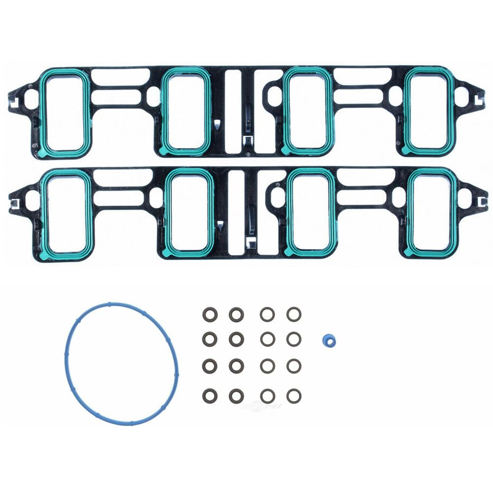 Ansaugkrümmerdichtung, kompatibel mit 2500 6.0L 6.2L MS97126 MS19598 MS25702VR 89060434 von FDJHPWQ